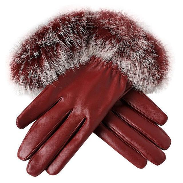Women Gloves Leather Style